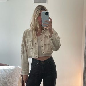 crop cargo jacket